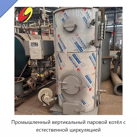 Промышленный вертикальный паровой котёл с естественной циркуляцией
