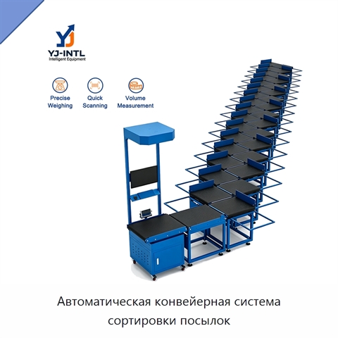 Автоматическая конвейерная система сортировки посылок