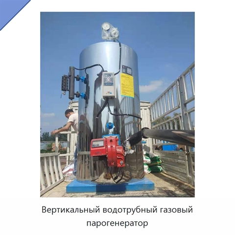 Вертикальный водотрубный газовый парогенератор