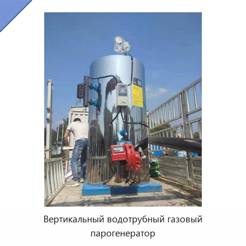 Вертикальный водотрубный газовый парогенератор