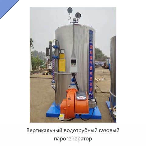 Вертикальный водотрубный газовый парогенератор