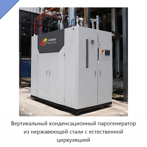 Вертикальный конденсационный парогенератор из нержавеющей стали с естественной циркуляцией