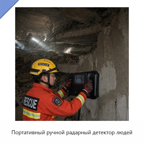 Портативный ручной радарный детектор людей