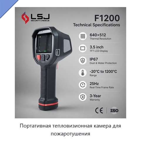 Портативная тепловизионная камера для пожаротушения