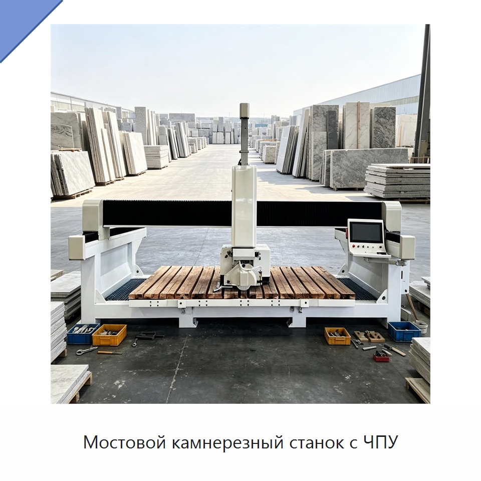 Мостовой камнерезный станок с ЧПУ — Оборудование для обработки камня