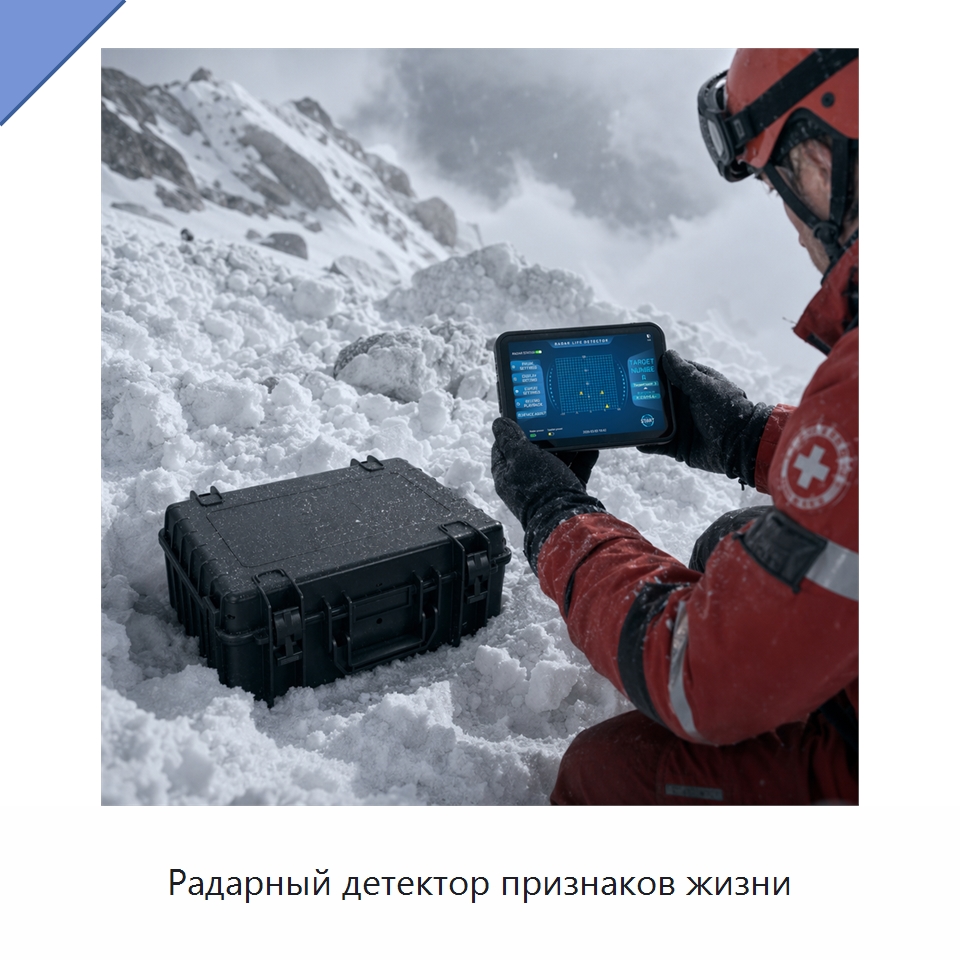 Радарный детектор признаков жизни — Испытательное оборудование