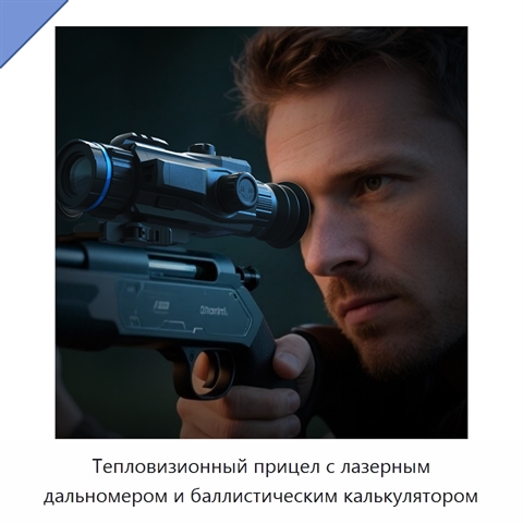 Тепловизионный прицел с лазерным дальномером и баллистическим калькулятором
