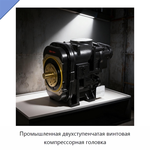 Промышленная двухступенчатая винтовая компрессорная головка