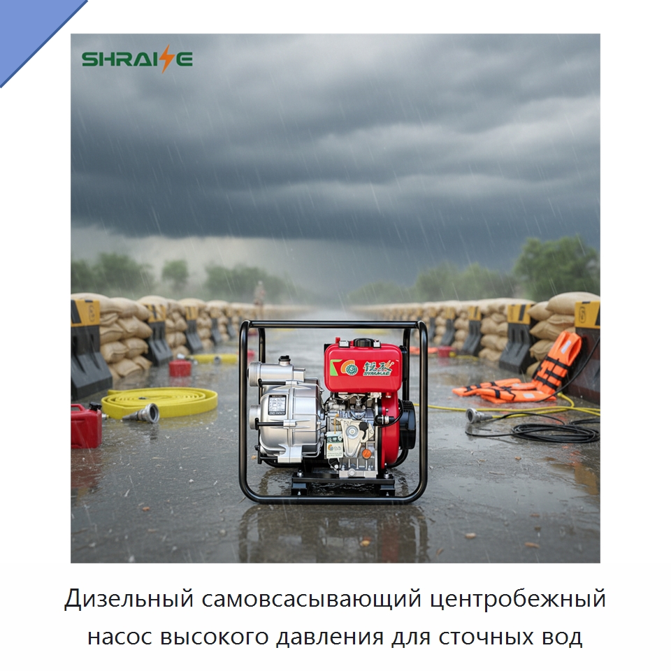 Дизельный самовсасывающий центробежный насос высокого давления для сточных вод — Насосы