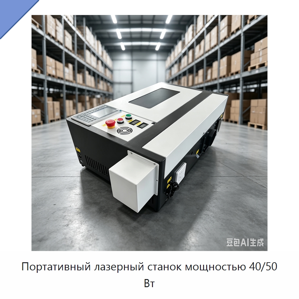 Портативный лазерный станок мощностью 40/50 Вт — Лазерные гравировальные станки