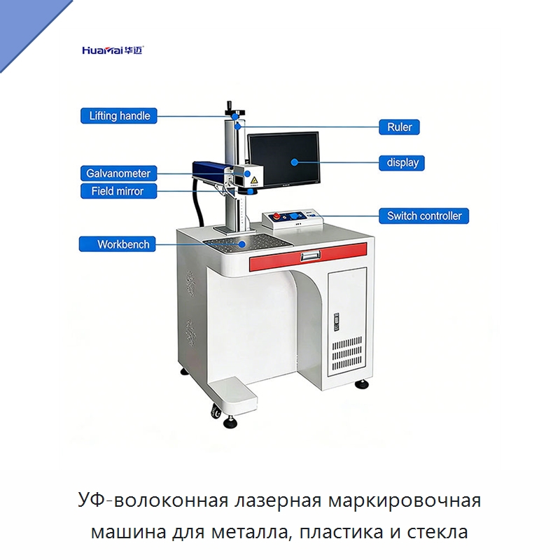 УФ-волоконная лазерная маркировочная машина для металла, пластика и стекла — Лазерные маркировочные станки