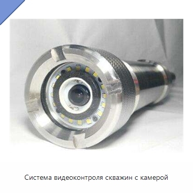 Система видеоконтроля скважин с камерой