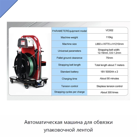 Автоматическая машина для обвязки упаковочной лентой