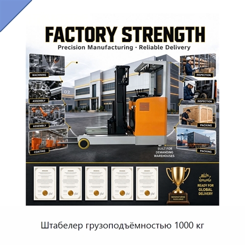Штабелер грузоподъёмностью 1000 кг
