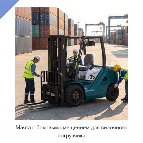 Мачта с боковым смещением для вилочного погрузчика