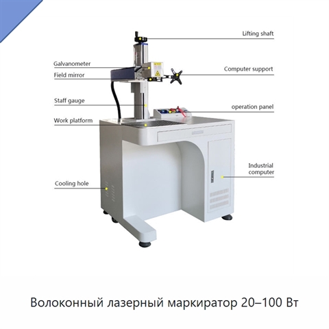 Волоконный лазерный маркиратор 20–100 Вт