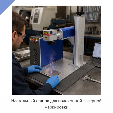 Настольный станок для волоконной лазерной маркировки