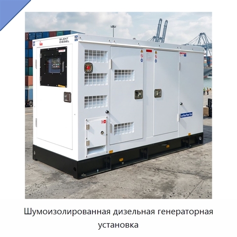 Шумоизолированная дизельная генераторная установка