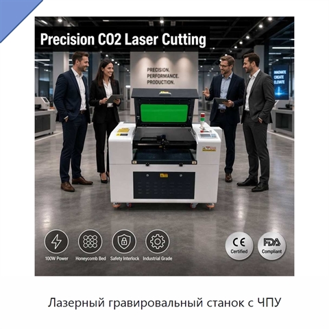 Лазерный гравировальный станок с ЧПУ