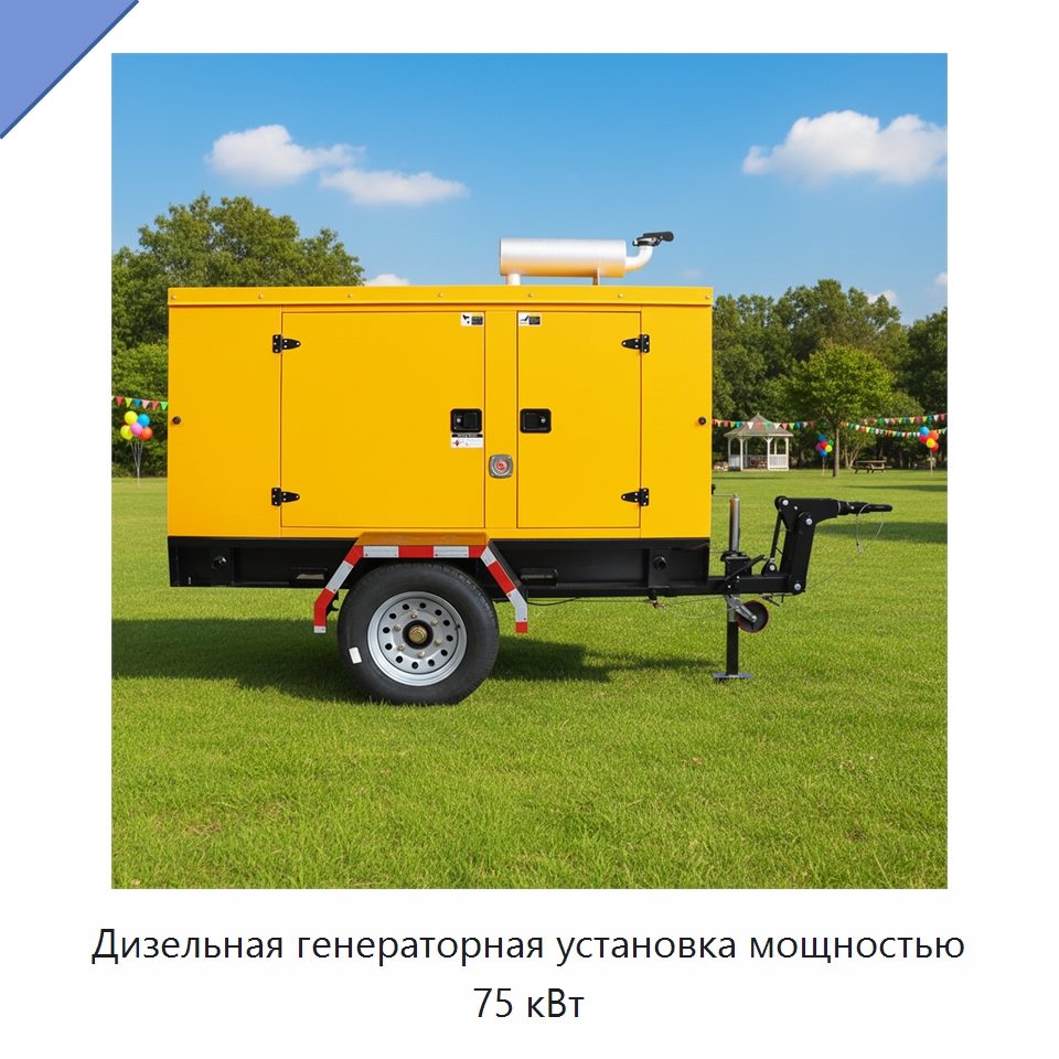 Дизельная генераторная установка мощностью 75 кВт — Дизельные генераторы