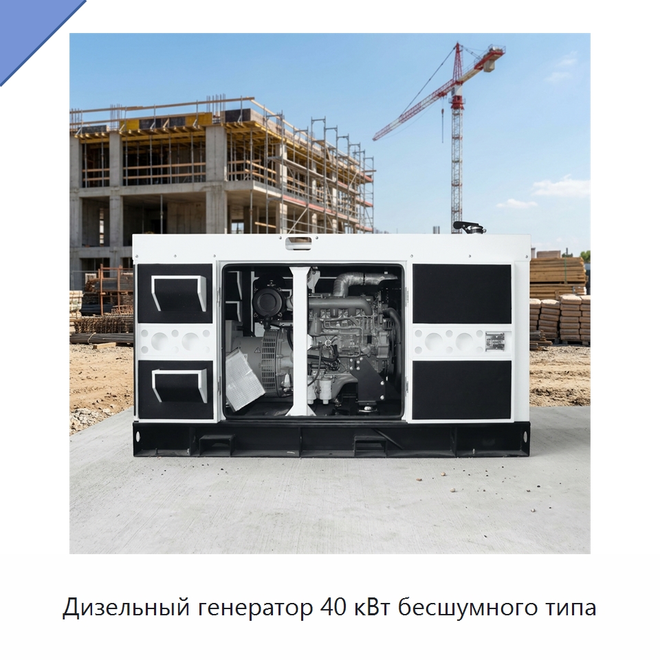 Дизельный генератор 40 кВт бесшумного типа — Дизельные генераторы