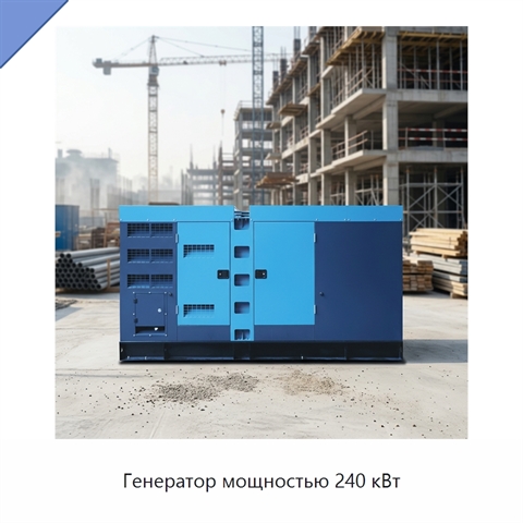 Генератор мощностью 240 кВт