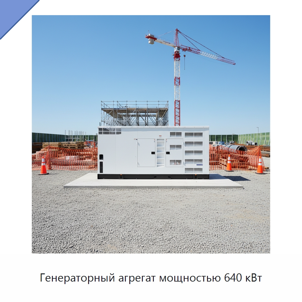 Генераторный агрегат мощностью 640 кВт — Дизельные генераторы