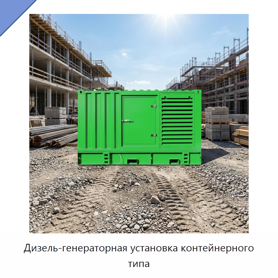 Дизель-генераторная установка контейнерного типа — Дизельные генераторы