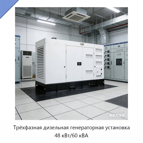 Трёхфазная дизельная генераторная установка 48 кВт/60 кВА
