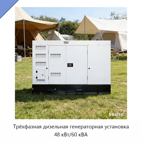 Трёхфазная дизельная генераторная установка 48 кВт/60 кВА
