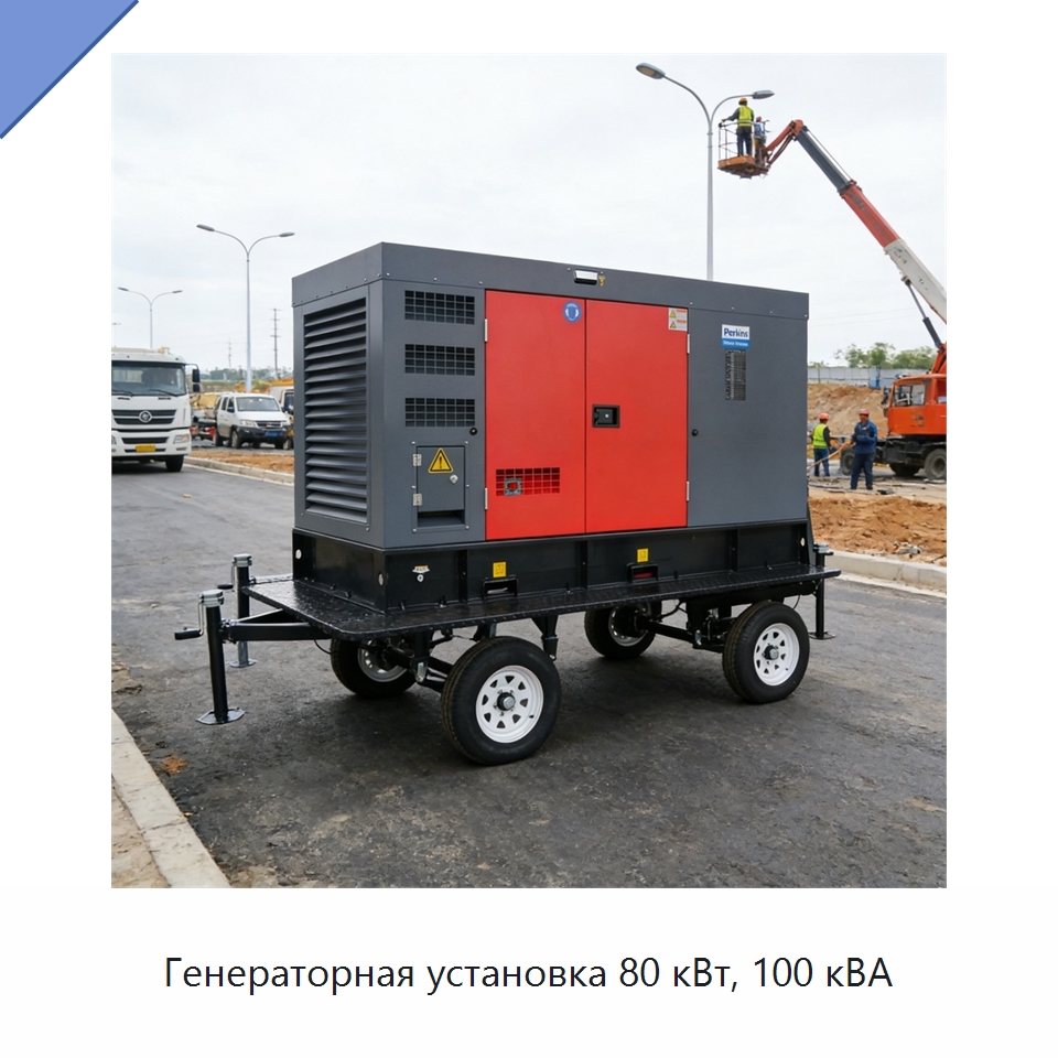 Генераторная установка 80 кВт, 100 кВА — Дизельные генераторы