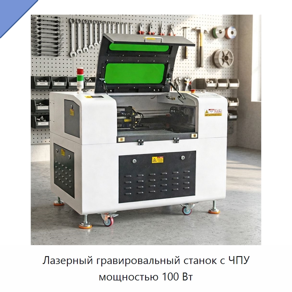 Лазерный гравировальный станок с ЧПУ мощностью 100 Вт — Лазерные гравировальные станки
