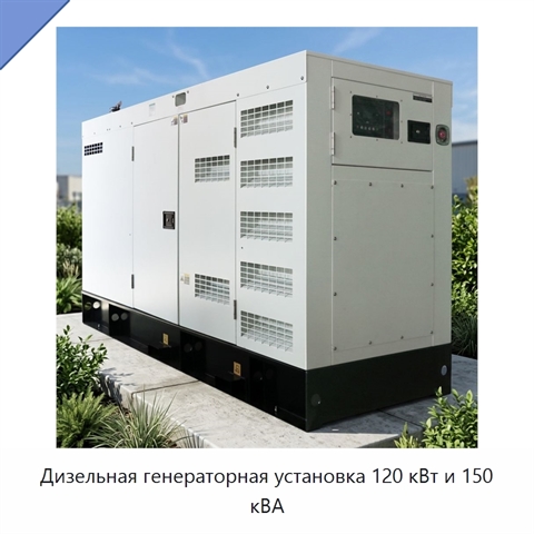 Дизельная генераторная установка 120 кВт и 150 кВА