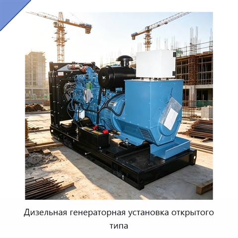 Дизельная генераторная установка открытого типа