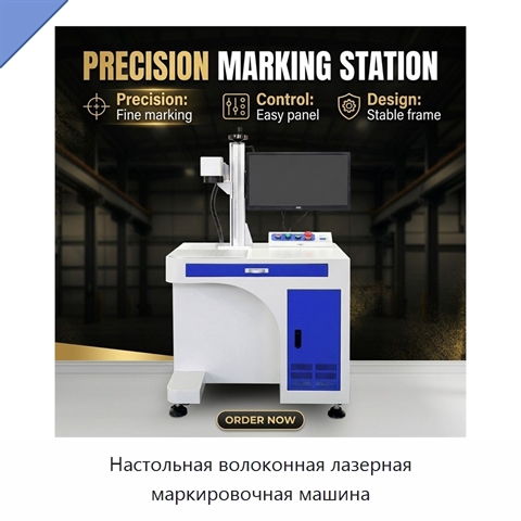 Настольная волоконная лазерная маркировочная машина