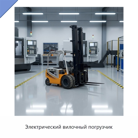 Электрический вилочный погрузчик