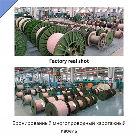 Бронированный многопроводный каротажный кабель