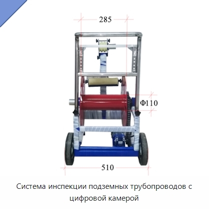 Система инспекции подземных трубопроводов с цифровой камерой