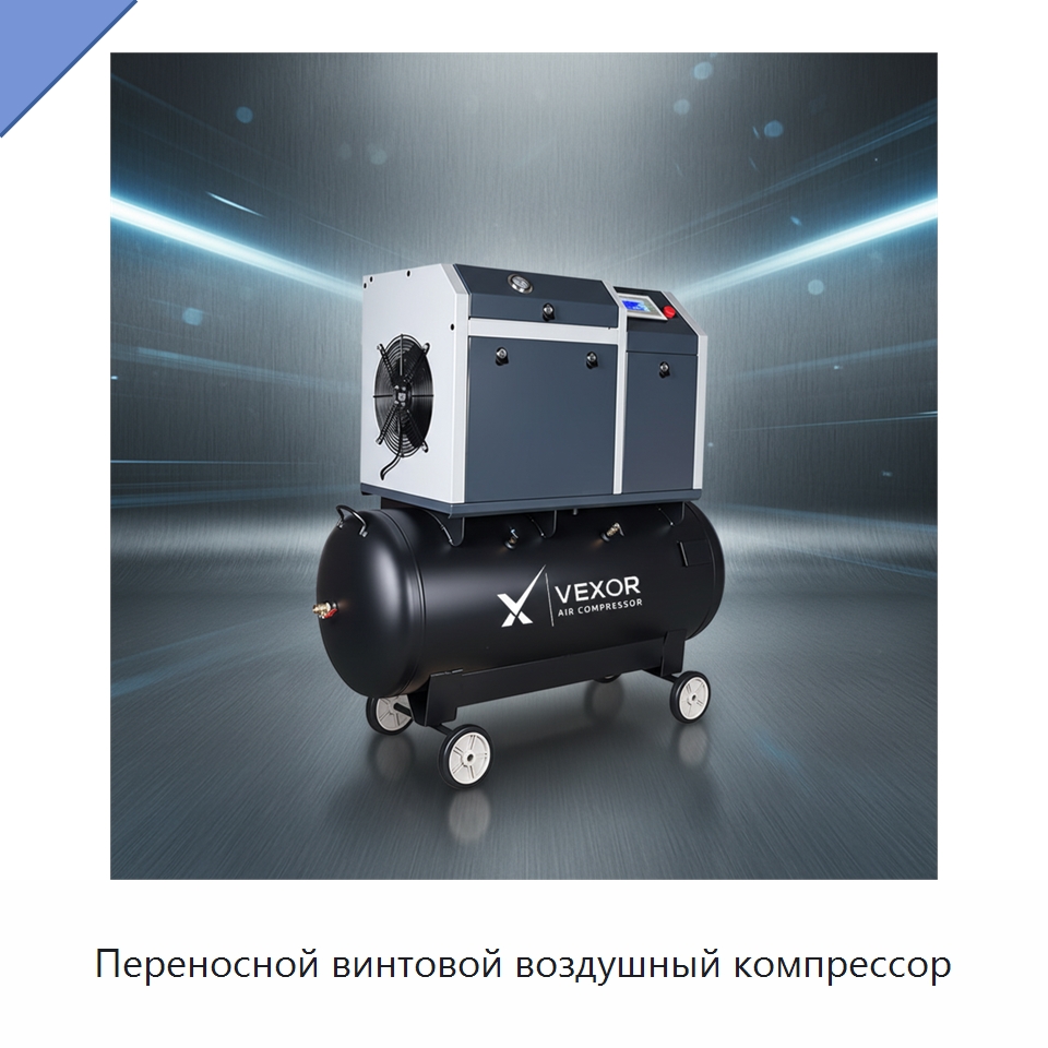 Переносной винтовой воздушный компрессор — Промышленные компрессоры