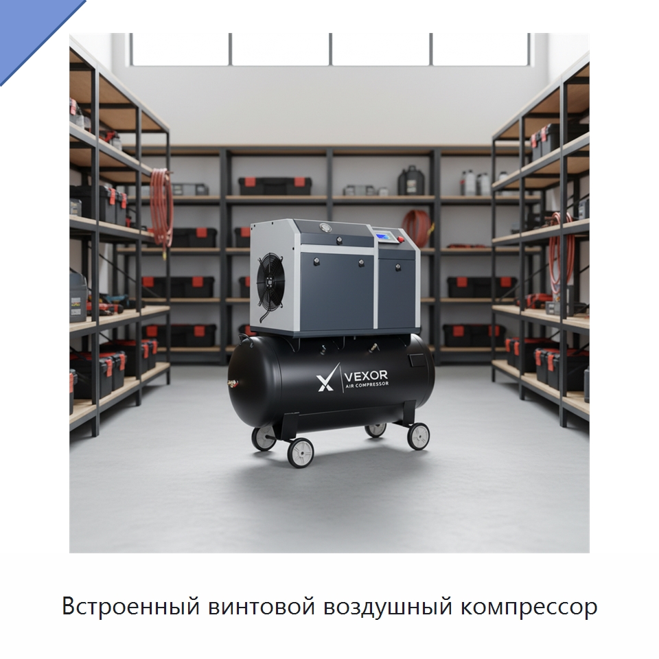 Встроенный винтовой воздушный компрессор — Промышленные компрессоры