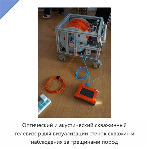Оптический и акустический скважинный телевизор для визуализации стенок скважин и наблюдения за трещинами пород
