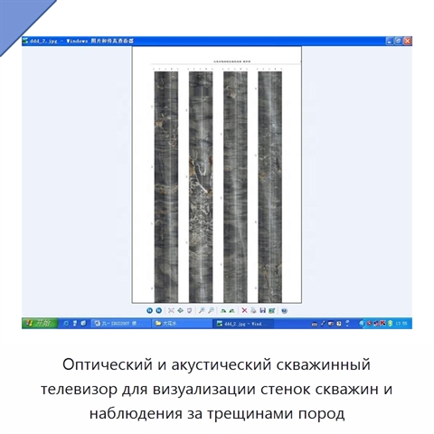 Оптический и акустический скважинный телевизор для визуализации стенок скважин и наблюдения за трещинами пород