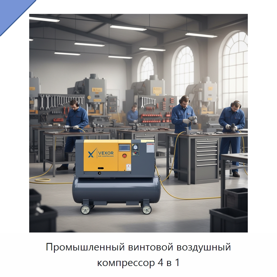 Промышленный винтовой воздушный компрессор 4 в 1 — Промышленные компрессоры