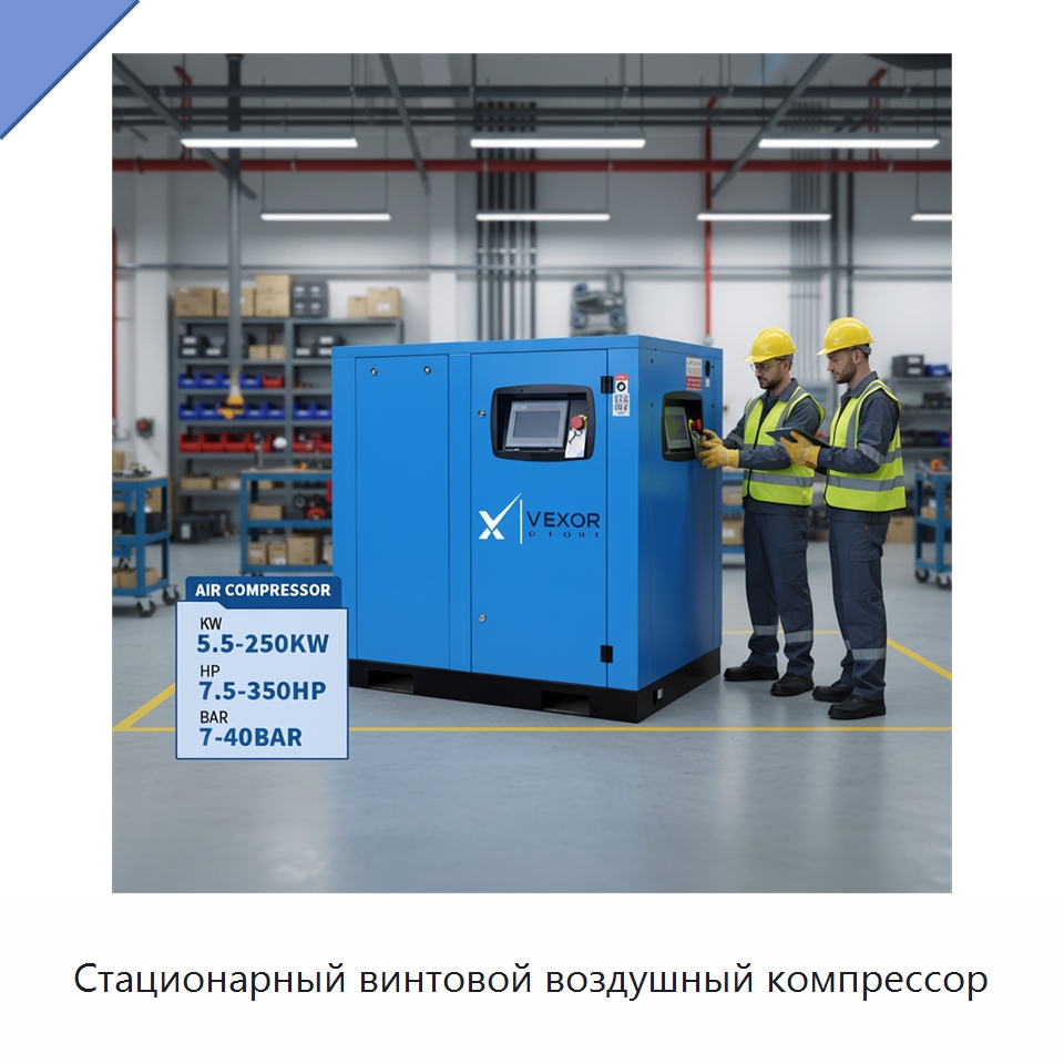 Стационарный винтовой воздушный компрессор — Промышленные компрессоры