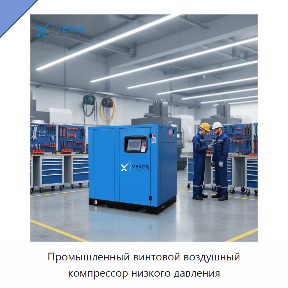 Промышленный винтовой воздушный компрессор низкого давления — Промышленные компрессоры