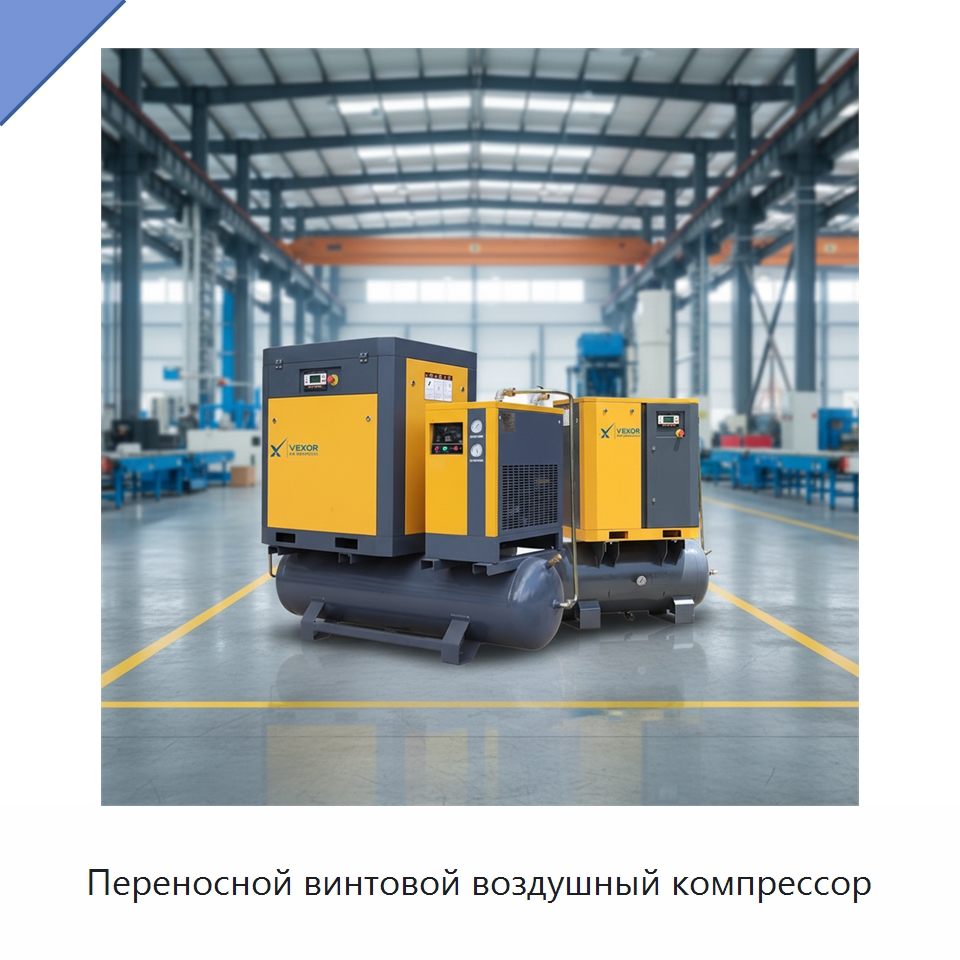 Переносной винтовой воздушный компрессор — Промышленные компрессоры