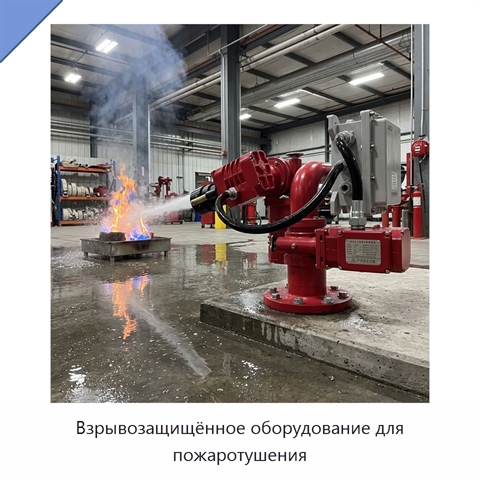 Взрывозащищённое оборудование для пожаротушения