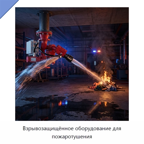 Взрывозащищённое оборудование для пожаротушения