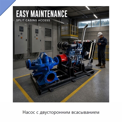 Насос с двусторонним всасыванием