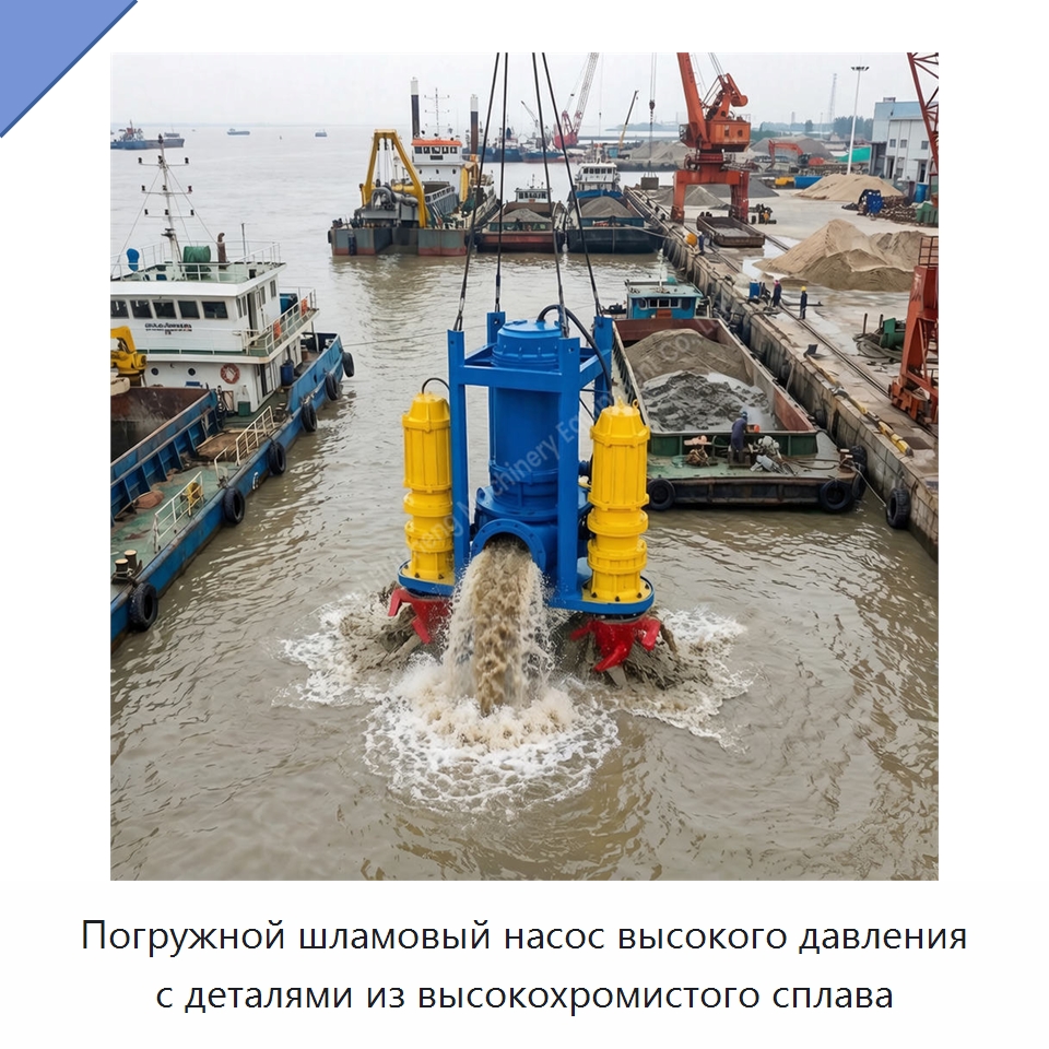 Погружной шламовый насос высокого давления с деталями из высокохромистого сплава — Насосы
